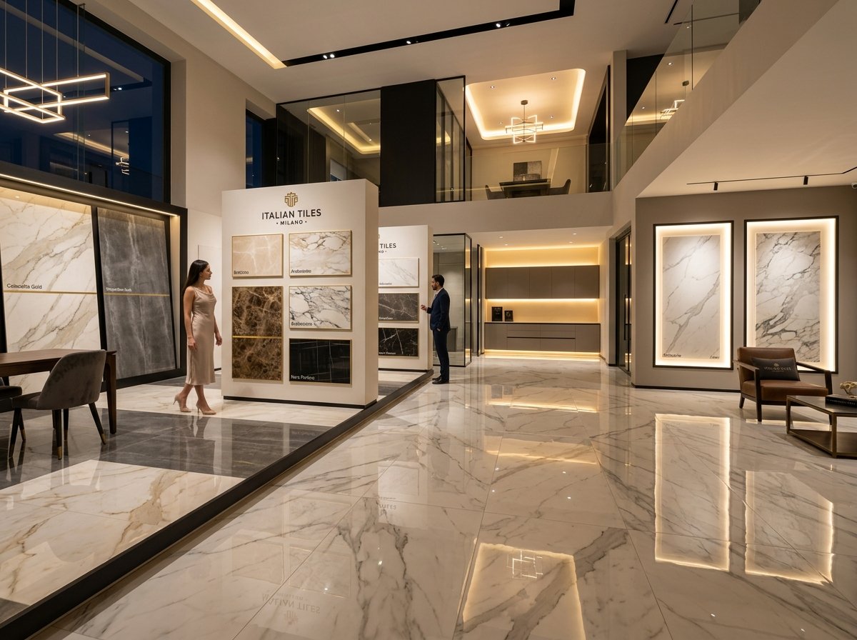 Calacatta White Glazed Porcelain Slabs (60x120cm)